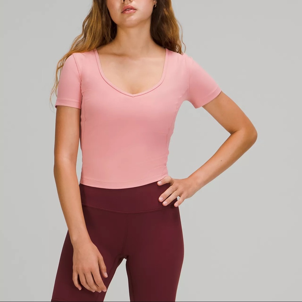 Pink Lululemon Align Tee